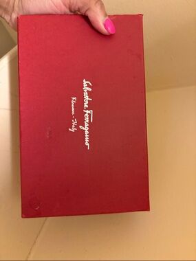 Salvatore Ferragamo Red Box with White Logo